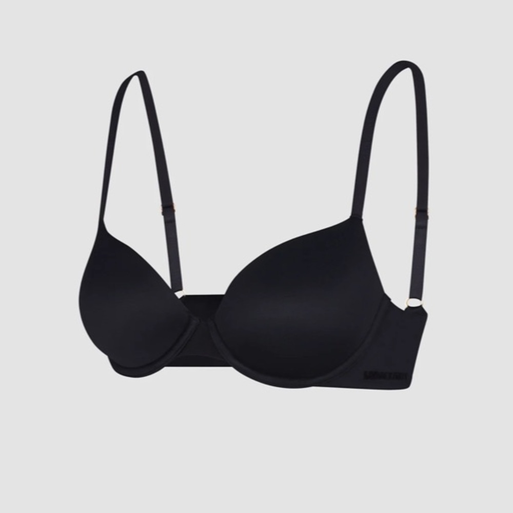 NWT Savage X Fenty SOFT N' SAVAGE PADDED DEMI BRA BLACK CAVIAR 38 DDD I52